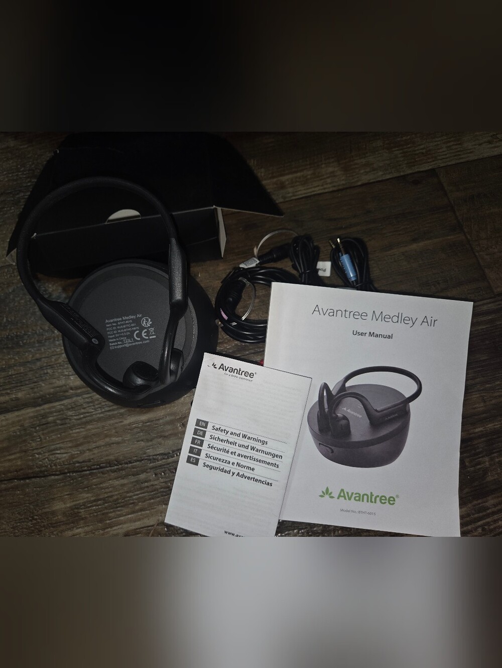 Avantree Medley Air -Wireless Open Ear Headphones
